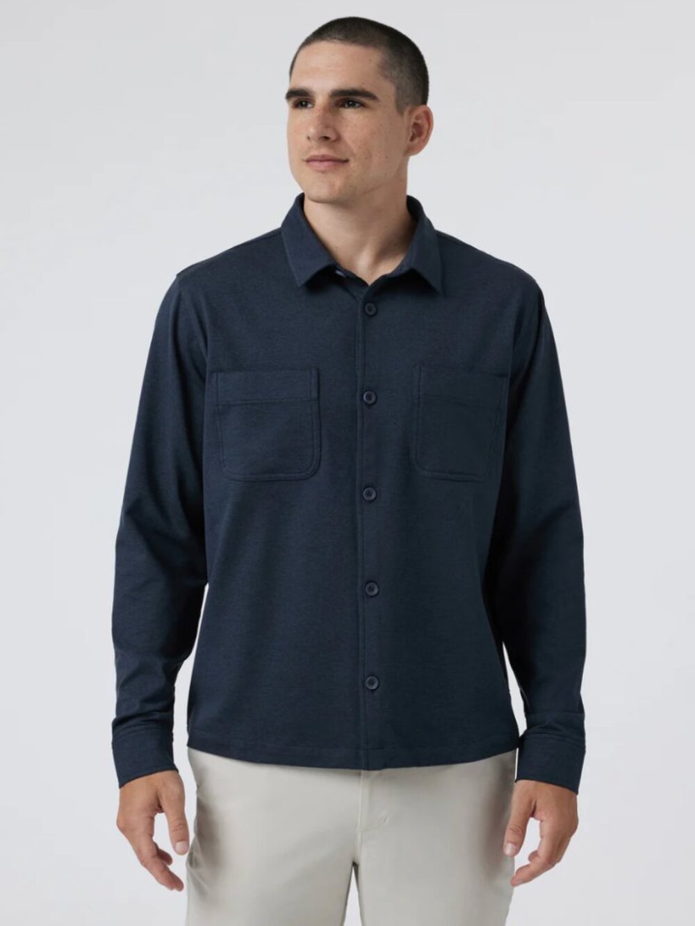 Vuori Coronado Shirt Jacket, Midnight Heather (navy blue), Large, NWT
